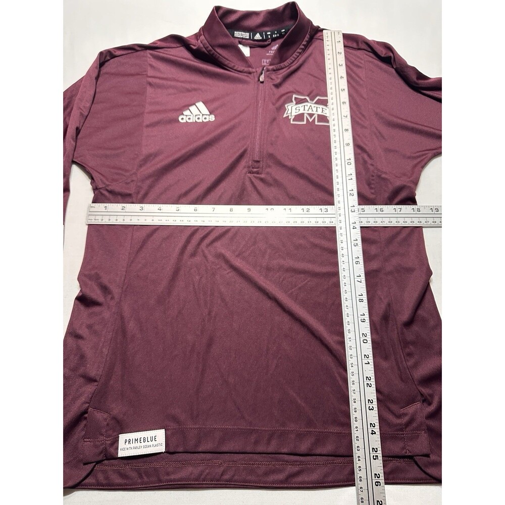 Mississippi State Bulldogs Adidas Womens Small Sideline 1/4 Zip Shirt Pullover - Picture 6 of 11